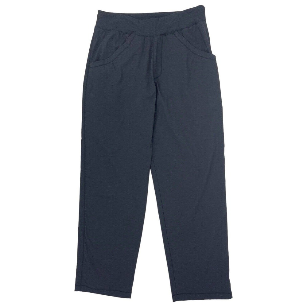REI Black Pants Size Women's Medium Drawstring Straight Leg Casual Pockets